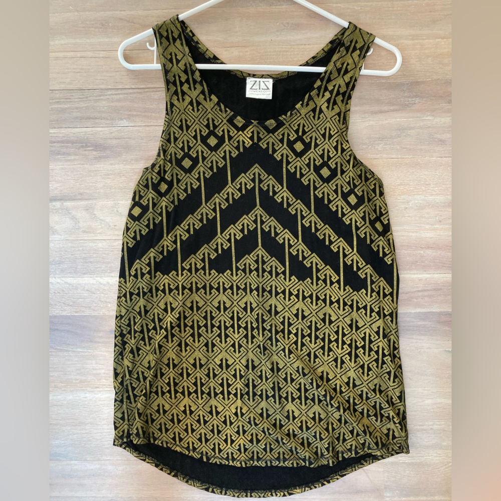 Mens Geometric Organic Tank